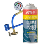ClimaSet 3w1 Czynnik R134a /R12 olej, uszczelniacz 235 g, przewód
