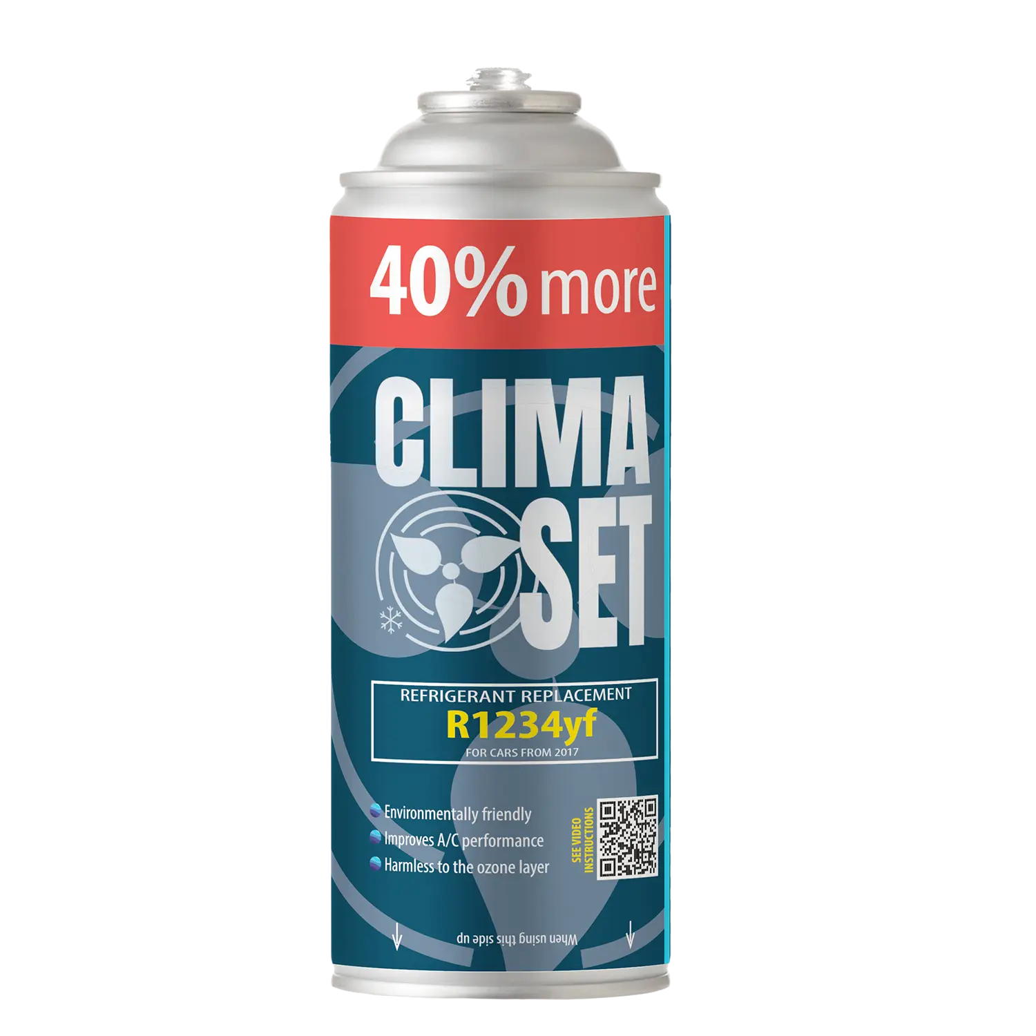 ClimaSet czynnik 235g R1234yf do napełniania klimatyzacji w samochodach wyprodukowanych od 2017r - obrazek 1