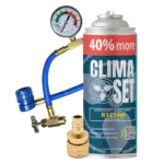 ClimaSet réfrigérant 235g R1234yf XL, tuyau, adaptateur R1234yf